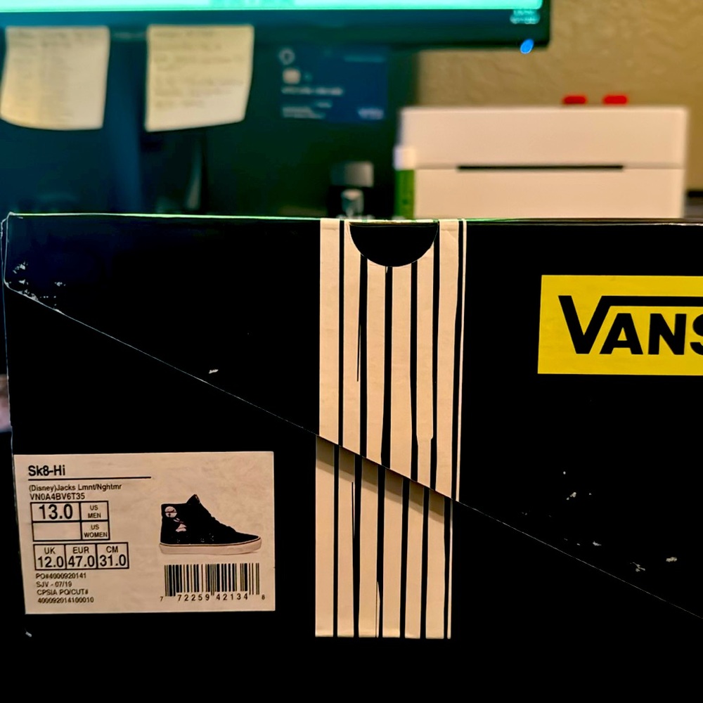 Nightmare before Christmas vans (glow in the dark)